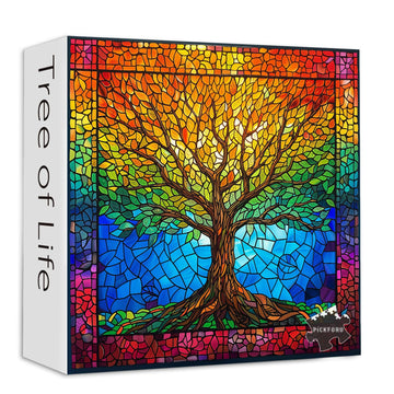 Rompecabezas de árbol de vidrio de vidrio Rompecabezas 1000 piezas